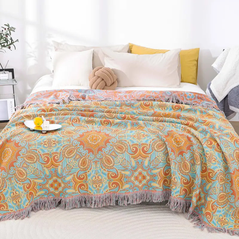 Floral Boho Blanket